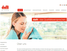 Tablet Screenshot of dalli-group.com